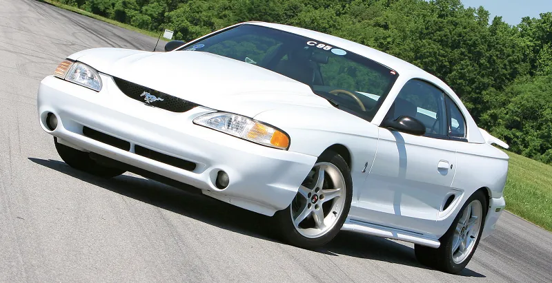 ProCharged 1995 White Mustang Cobra front end