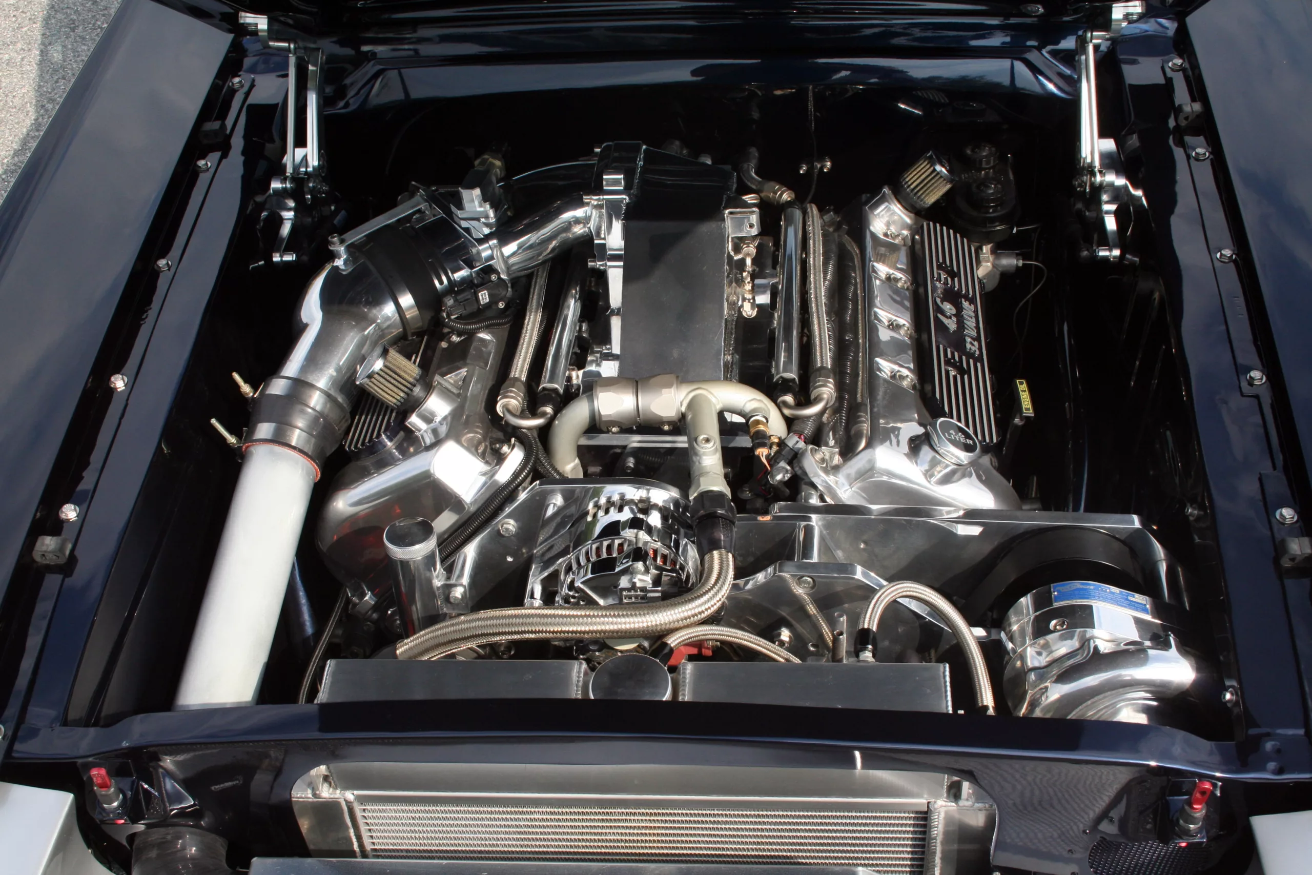 1965 Ford Mustang ProCharged underhood