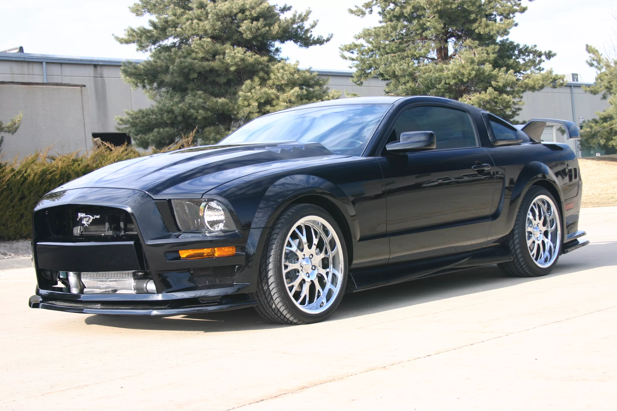 2007 Ford Mustang V6 ProCharged Black front end