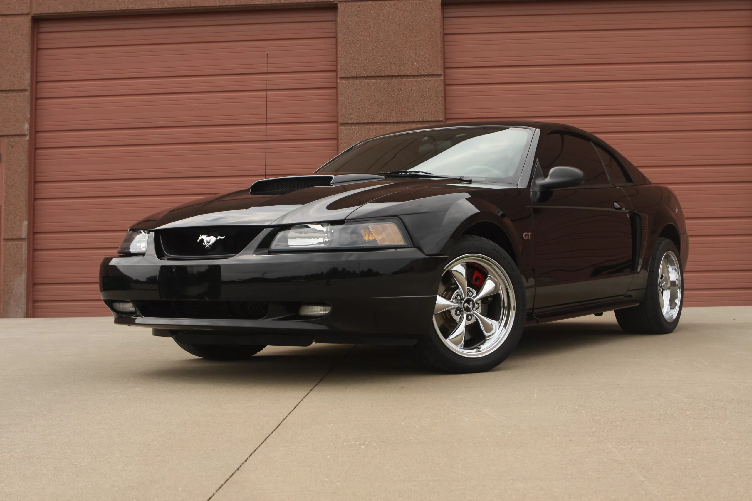 2001 Ford Mustang V6 Black ProCharged Front end