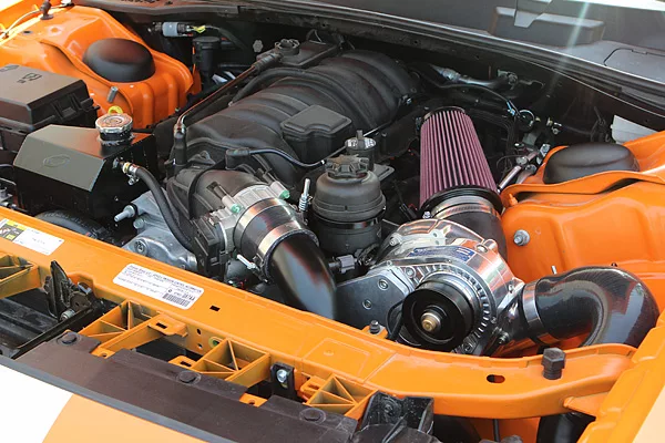 2014 Dodge Challenger SRT 6.4L ProCharger Underhood