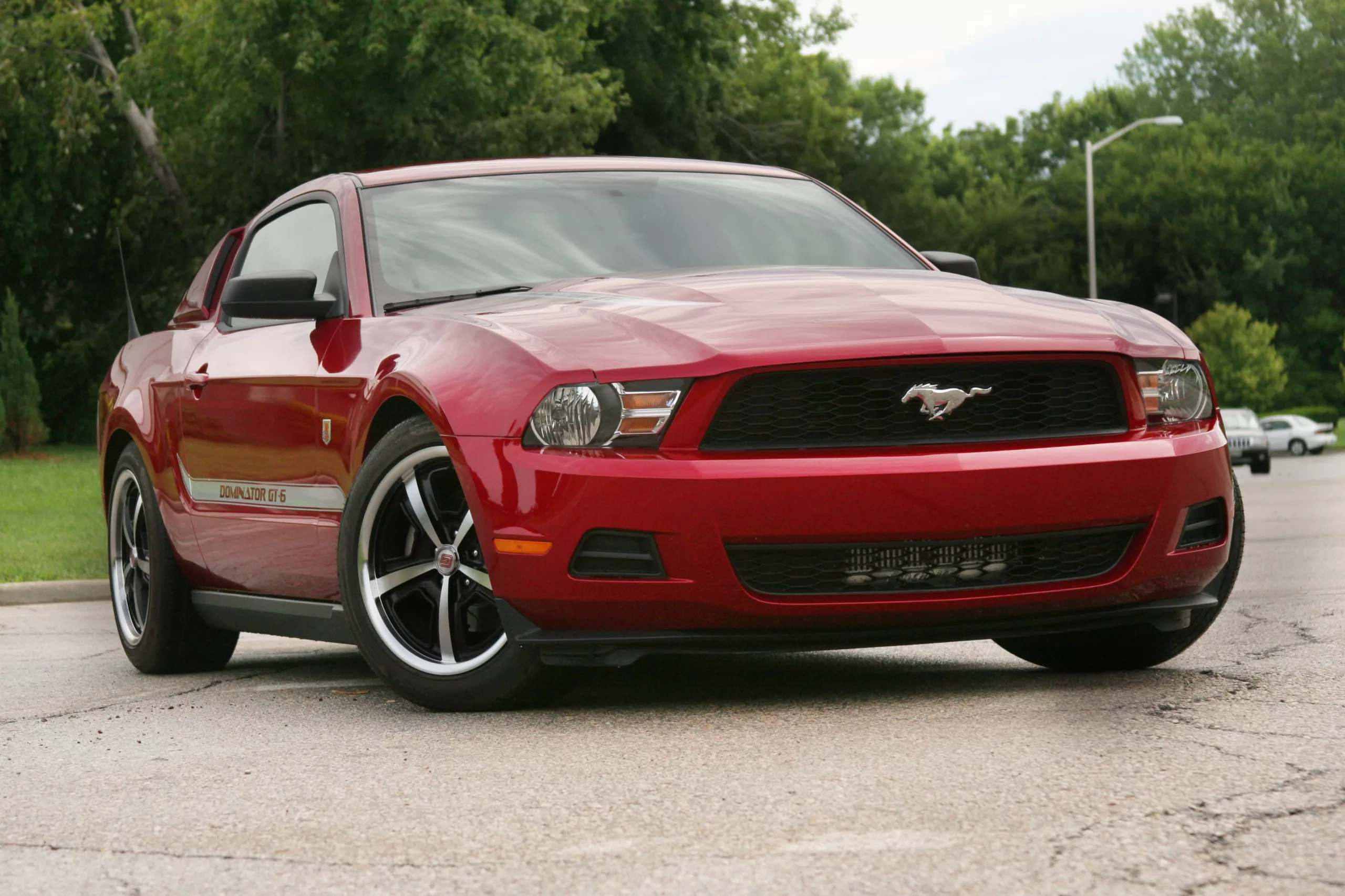 2010 Ford Mustang V6 Maroon ProCharged Front End