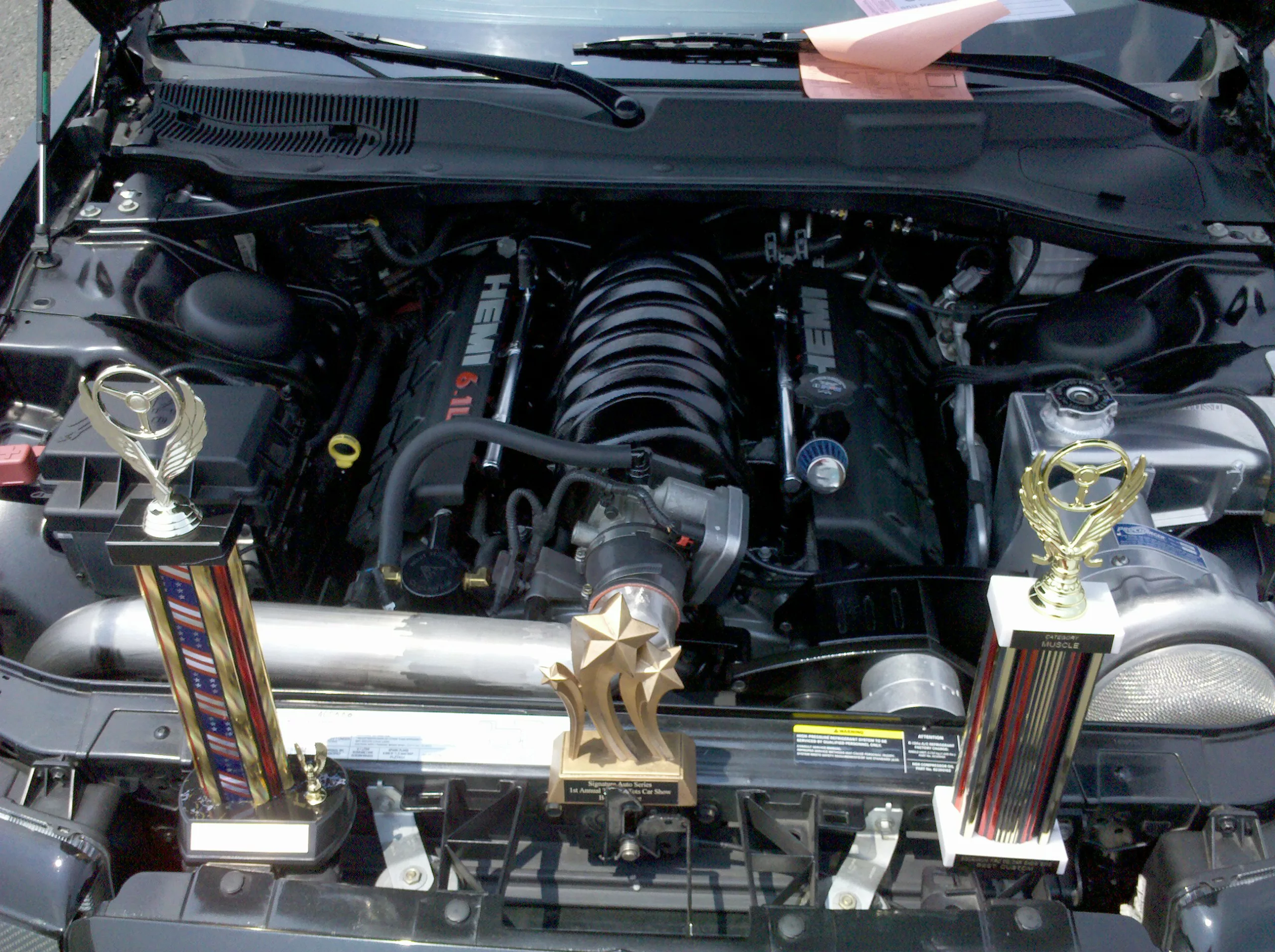 2008 Chrysler 300 5.7 ProCharger underhood