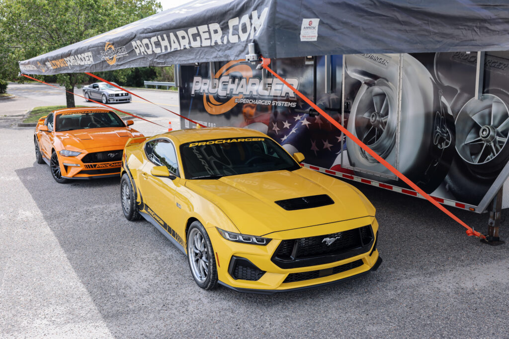 ProCharger Mustangs Parked