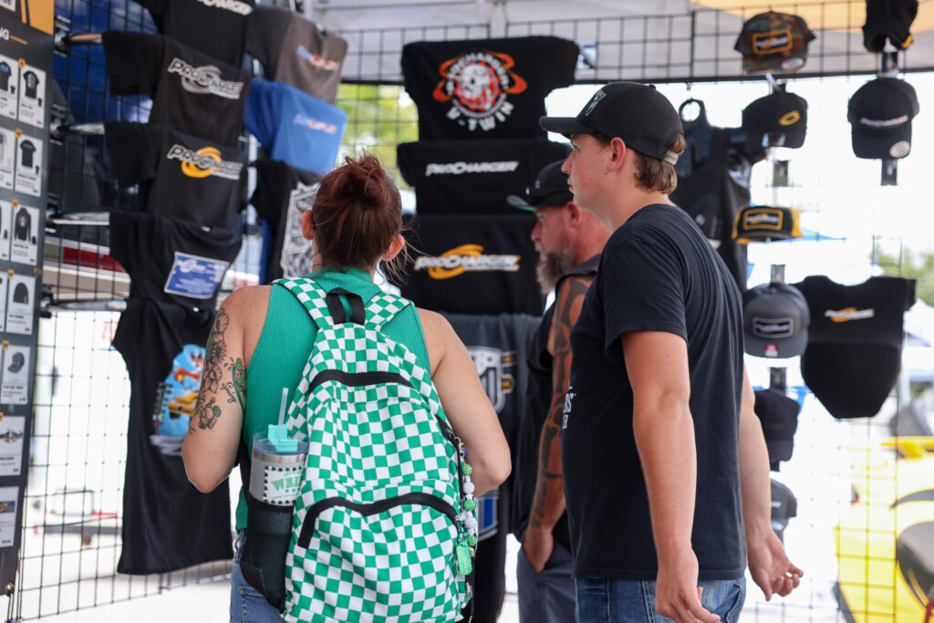 Customers in the ProCharger booth