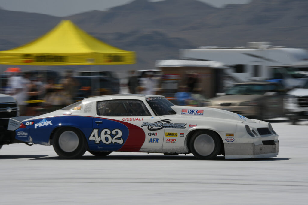 HOT ROD ProCharged 1980 Chevy Camaro Bonneville Run